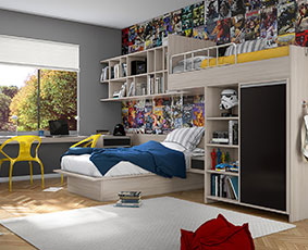 Dormitórios + wood interiores