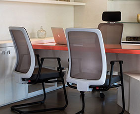 Office + wood interiores